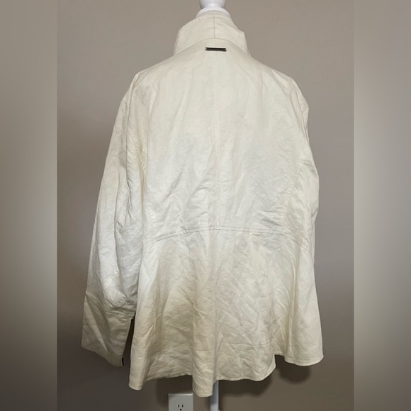 Peace Love World Linen Moto Jacket 3X - Picture 10 of 10